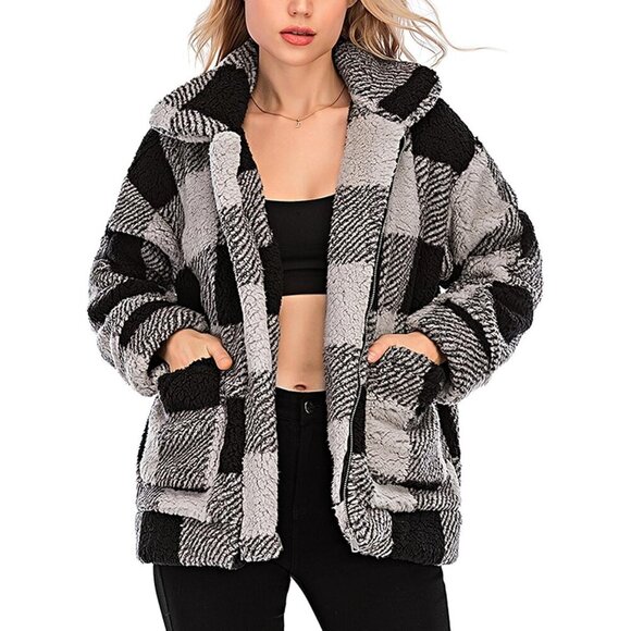 Jackets & Blazers - Women’s Faux Fur Coat Oversized Warm Outwear Casual Daily Winter Jacket